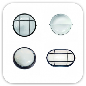 Apliques decorativos de exterior (aluminio y vidrio) (5)